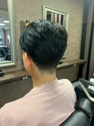 ミディアム パーマ メンズ バーバーショップ涼桜新町店所属・田中大 パーマ/メンズカットのヘアスタイル