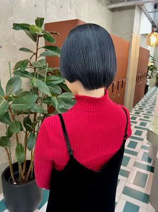 ミディアム noe所属・AYAKA/名古屋/ 栄/ボブ/透明カラーのヘアスタイル