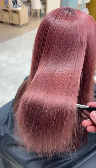 カラー 髪質改善/縮毛矯正/ 暖色カラー💫のヘアスタイル