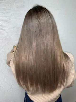 ロング カラー 🎀モテ髪ミルクティ ー🎀yasunaのヘアスタイル