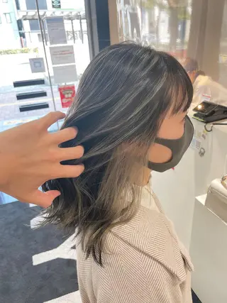 ミディアム カラー 佐野 優斗のヘアスタイル