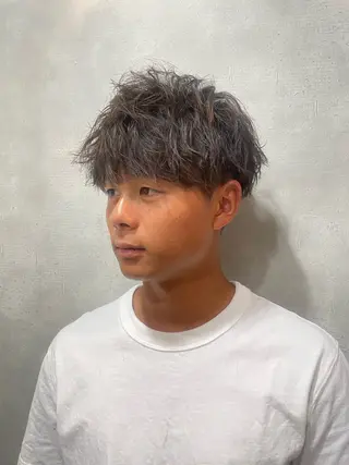 ショート メンズ フリーランスシェアサロンルレイル所属・心斎橋/メンズ /ルレイル/地形真希のヘアスタイル