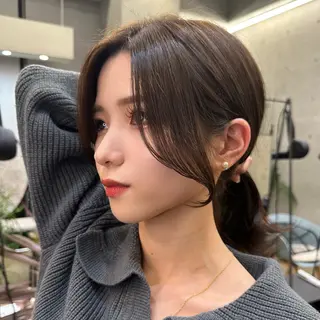 ロング カラー SALOWIN原宿AROA店所属・顔まわり神カット✂︎ 齋藤雄大【原宿】のヘアスタイル