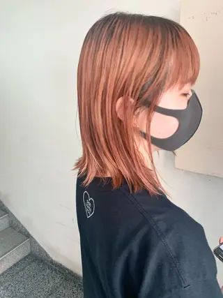 ミディアム カラー パーマ ヘアアレンジ メンズ キッズ ネイル マツエク・マツパ アイブロウ 🦕ウルフカット 🦕ａｋｉｈｏのヘアスタイル