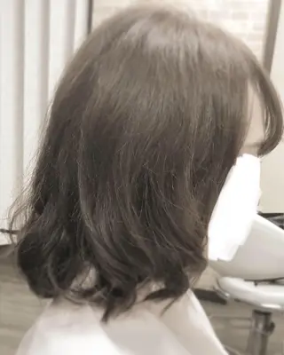 ミディアム 髪質改善カラー特化 井上秀樹のヘアスタイル