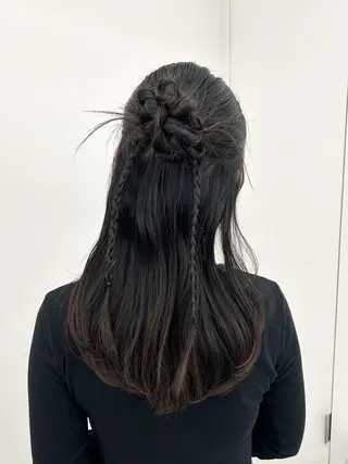 ロング ヘアアレンジ 加藤 優里のヘアスタイル