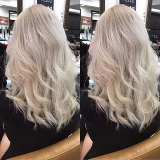 ロング カラー yosuke 梅田/バレイヤージュのヘアスタイル