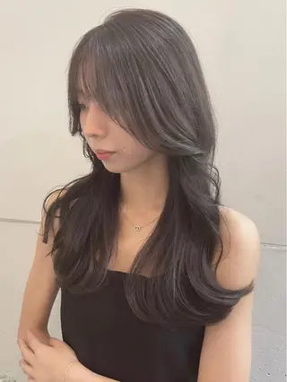 ロング カラー 横浜/レイヤーカット /韓国ヘア/佐藤記正のヘアスタイル