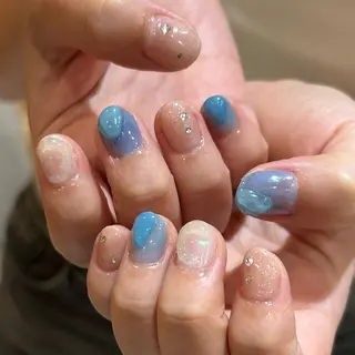 ネイル 透明感カラー、ネイル COCORO🎀☘️のヘアスタイル
