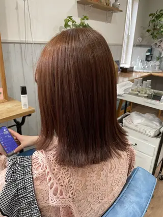 ミディアム カラー 原田 桜花のヘアスタイル