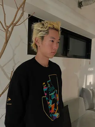 ショート メンズケアブリーチ 特化🔥村田のヘアスタイル