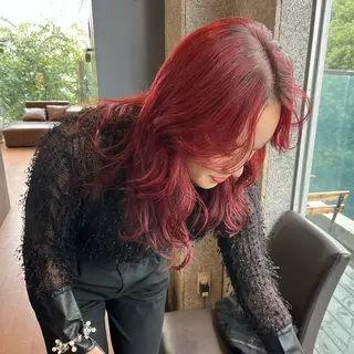 ロング カラー ヘアアレンジ ボブハイトーン🦖 デザインMAMIのヘアスタイル