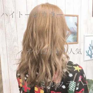 セミロング エクステ・髪質改善・ ブリーチ・吉田大介のヘアスタイル