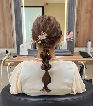 ヘアアレンジ ハイトーン／アレンジ 🩵NANAMIのヘアスタイル
