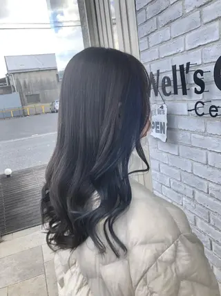 セミロング カラー 福岡 舞のヘアスタイル