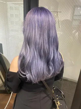 ミディアム カラー 柔らかストレートと ツヤカラー/和田陽向のヘアスタイル