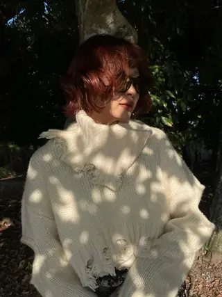 カラー YURiA レイヤー🫧暖色のヘアスタイル