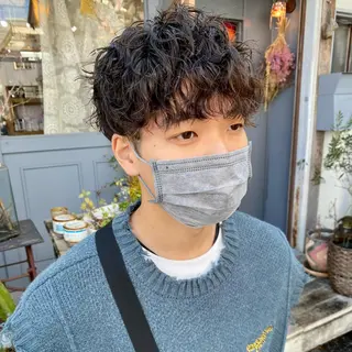 パーマ メンズ メンズ特化✂️ 小枝 優生のヘアスタイル