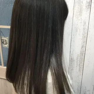 セミロング カラー パーマ 金崎 新吾のヘアスタイル