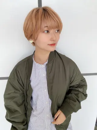 ショート カラー 女性が憧れる ショート/角田愛和のヘアスタイル