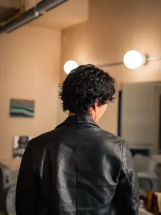 ミディアム カラー パーマ メンズ 🔗メンズサロン🔗 Kieのヘアスタイル