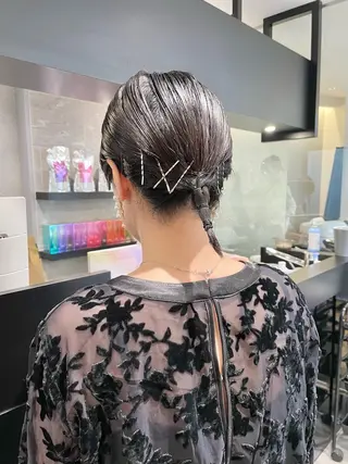 ショート ヘアアレンジ ダブルカラー🦖 /髪質改善⚡️しおりのヘアスタイル