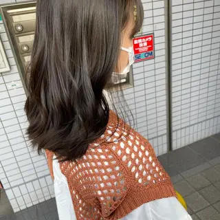 ミディアム カラー 髪質改善 Noe心斎橋店のヘアスタイル