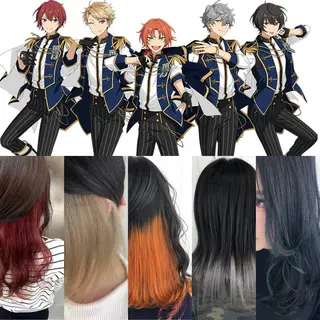 ショート カラー ウルフカット 渋谷の人のヘアスタイル