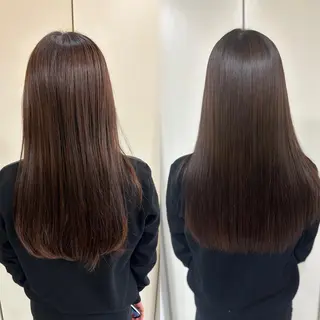 ロング パーマ 髪質改善/縮毛矯正 /ブリーチ矯正/岡部のヘアスタイル