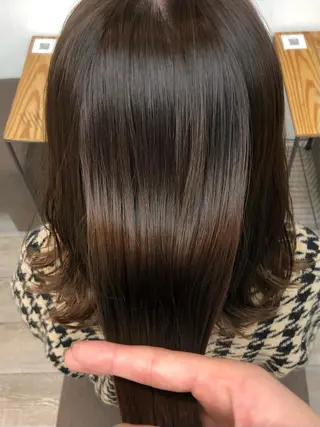 ロング カラー ヘアアレンジ JURI🤎 ワンカールレイヤーのヘアスタイル