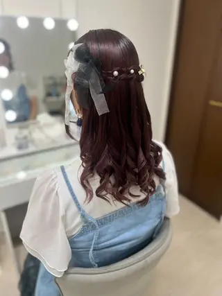 ロング ヘアメイク🎀 佐野 妃都美のヘアスタイル