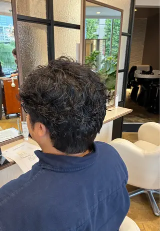 ショート パーマ メンズ ホソカワ マイカ ★彡のヘアスタイル