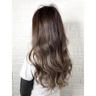 ロング カラー KIZU 髪質改善 オカルト怪談のヘアスタイル