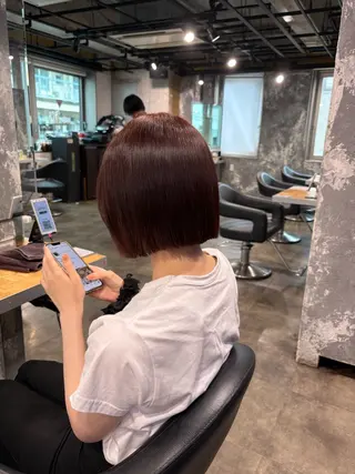 ショート カラー ハイトーン 横浜💞ミオのヘアスタイル