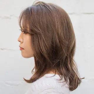 ミディアム カラー ツヤ美髪💐 髪質改善/高山愛来のヘアスタイル