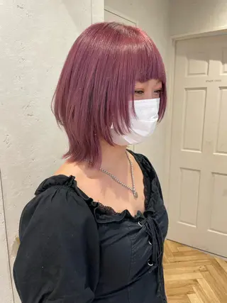 ミディアム ♥️ブリーチ/ボブ/ レイヤー♥️maiのヘアスタイル