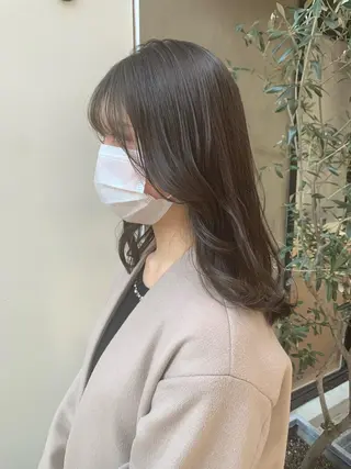 セミロング 米川 沙妃のヘアスタイル