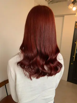 セミロング カラー FRAME+spa&hair roomなんば駅前店所属・🌸MAYU🌸 ハイトーン➕レイヤーのヘアスタイル