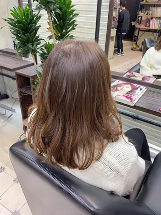 ミディアム カラー 韓国ヘア☁️ mitsukiのヘアスタイル
