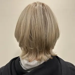 ミディアム カラー Halo/長居美容室 似合わせカット/ロキのヘアスタイル