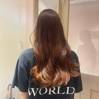 ロング マホ/日吉/髪質改善 /レイヤー/ガーリーのヘアスタイル