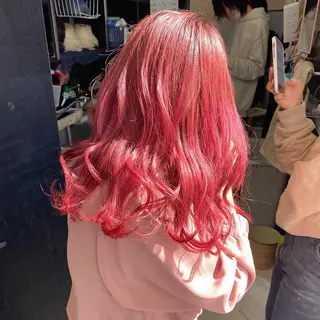 ミディアム カラー ヘアアレンジ ♡韓国風ヘア 🐈♡MIHOのヘアスタイル