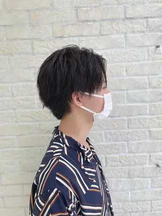 ショート メンズ 🪞髪質改善カラー× レイヤー河村真聖🪞のヘアスタイル