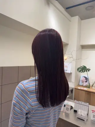 ロング カラー ゆ う あのヘアスタイル