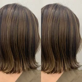 ミディアム ブリーチ無しカラー✨ 美鈴のヘアスタイル