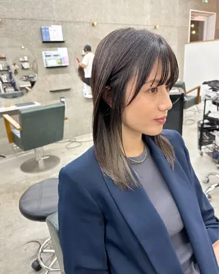 ミディアム カラー 八谷 将平のヘアスタイル