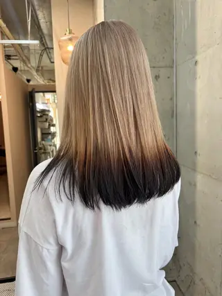 ロング カラー lani hair salon所属・SHOTO ハイトー ン/デザインカラーのヘアスタイル