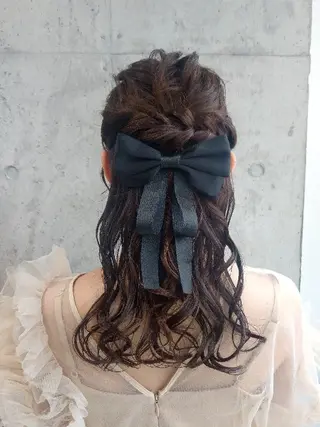 ミディアム ヘアアレンジ ヘアアレンジ/透明感 カラー/AKARIのヘアスタイル