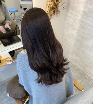 セミロング 髪質改善&ヘアケア 永山若奈のヘアスタイル