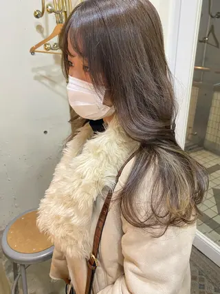 ロング カラー パーマ美容師 hanaのヘアスタイル